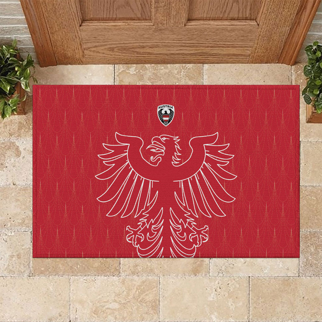 World Football 2026 Austria Rubber Doormat Austrian Eagles Red Glory