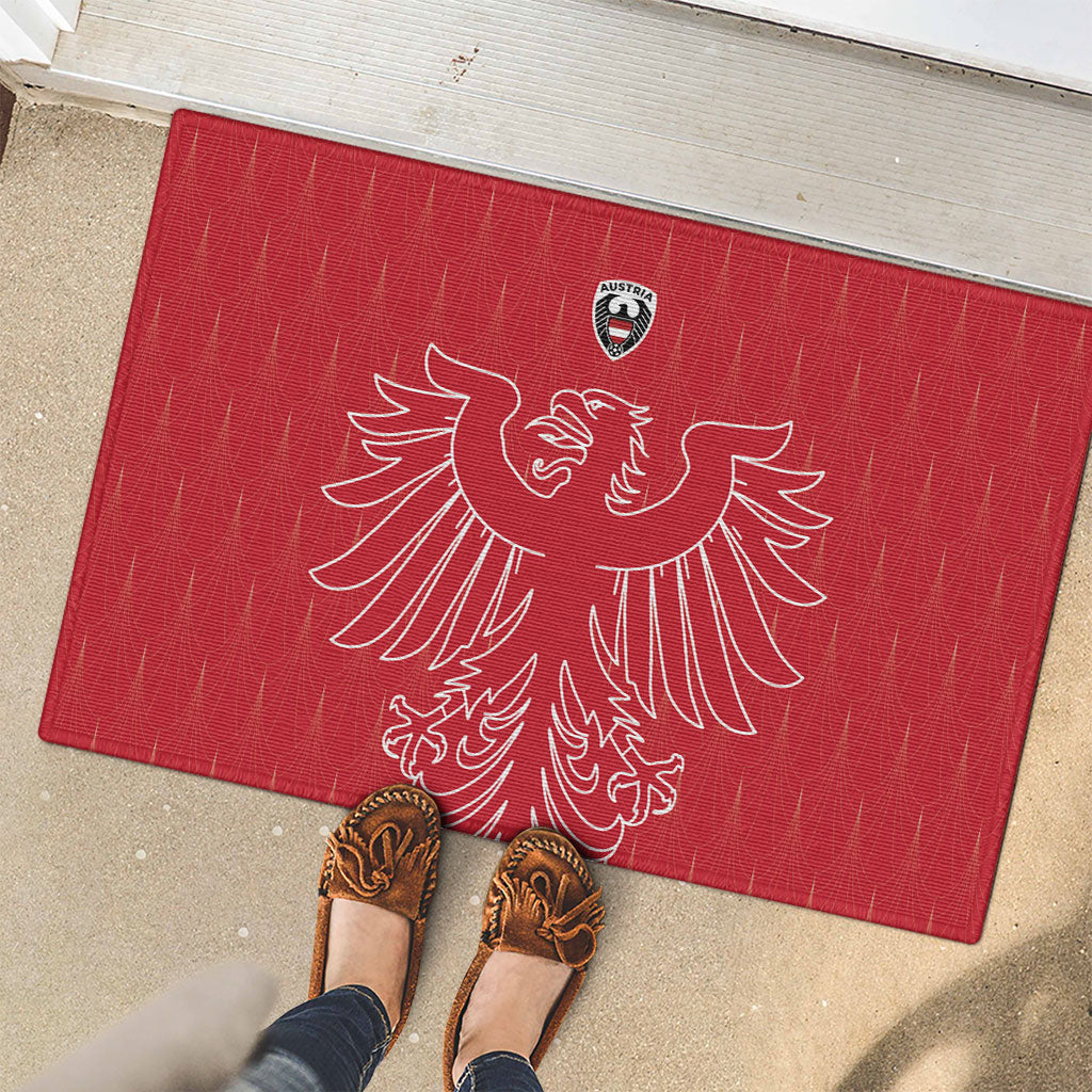 World Football 2026 Austria Rubber Doormat Austrian Eagles Red Glory