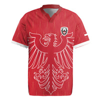 Custom World Football 2026 Austria Rugby Jersey Austrian Eagles Red Glory