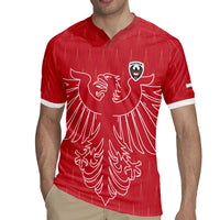 Custom World Football 2026 Austria Rugby Jersey Austrian Eagles Red Glory