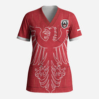 Custom World Football 2026 Austria Scrub Top Austrian Eagles Red Glory