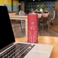 Custom World Football 2026 Austria Skinny Tumbler Austrian Eagles Red Glory