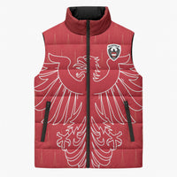 Custom World Football 2026 Austria Sleeveless Puffer Jacket Austrian Eagles Red Glory