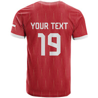 Custom World Football 2026 Austria T Shirt Austrian Eagles Red Glory