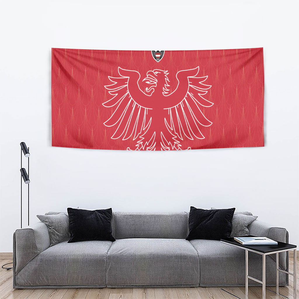 World Football 2026 Austria Tapestry Austrian Eagles Red Glory