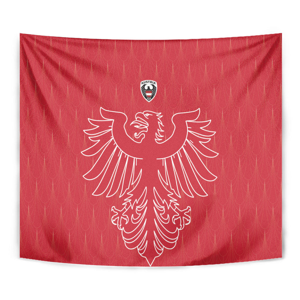 World Football 2026 Austria Tapestry Austrian Eagles Red Glory