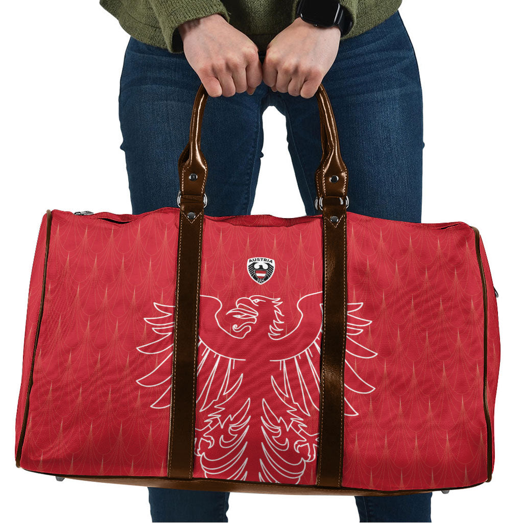 World Football 2026 Austria Travel Bag Austrian Eagles Red Glory