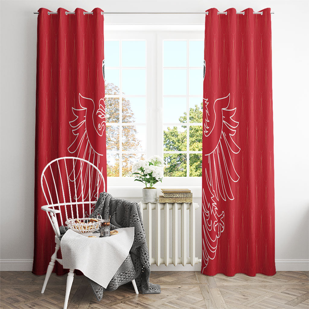 World Football 2026 Austria Window Curtain Austrian Eagles Red Glory
