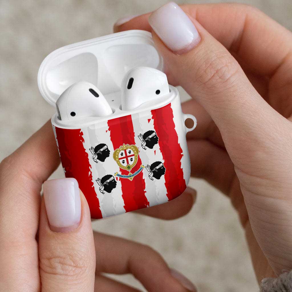 Italy Sardinia AirPods Case Moor's Head With Coat Of Arms - Wonder Print Shop