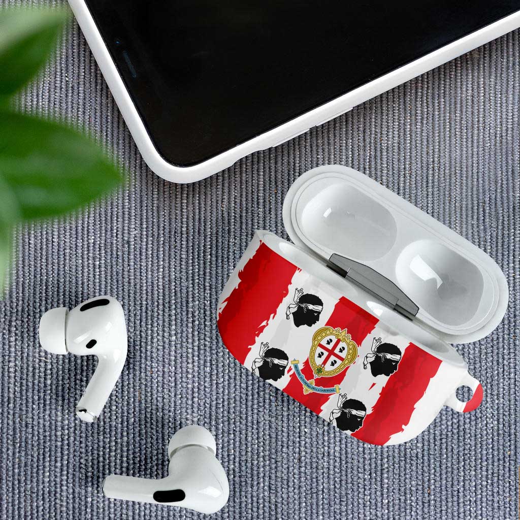 Italy Sardinia AirPods Case Moor's Head With Coat Of Arms - Wonder Print Shop
