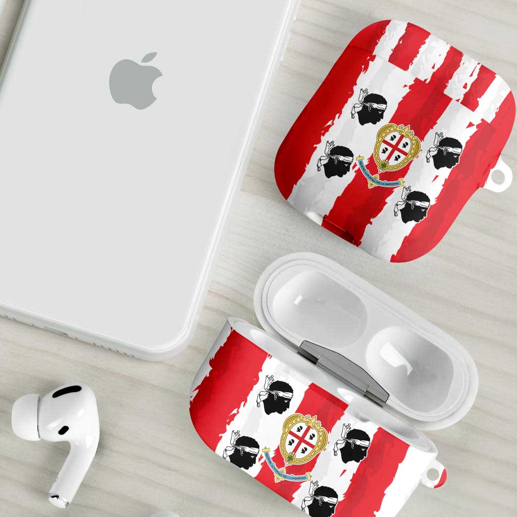 Italy Sardinia AirPods Case Moor's Head With Coat Of Arms - Wonder Print Shop