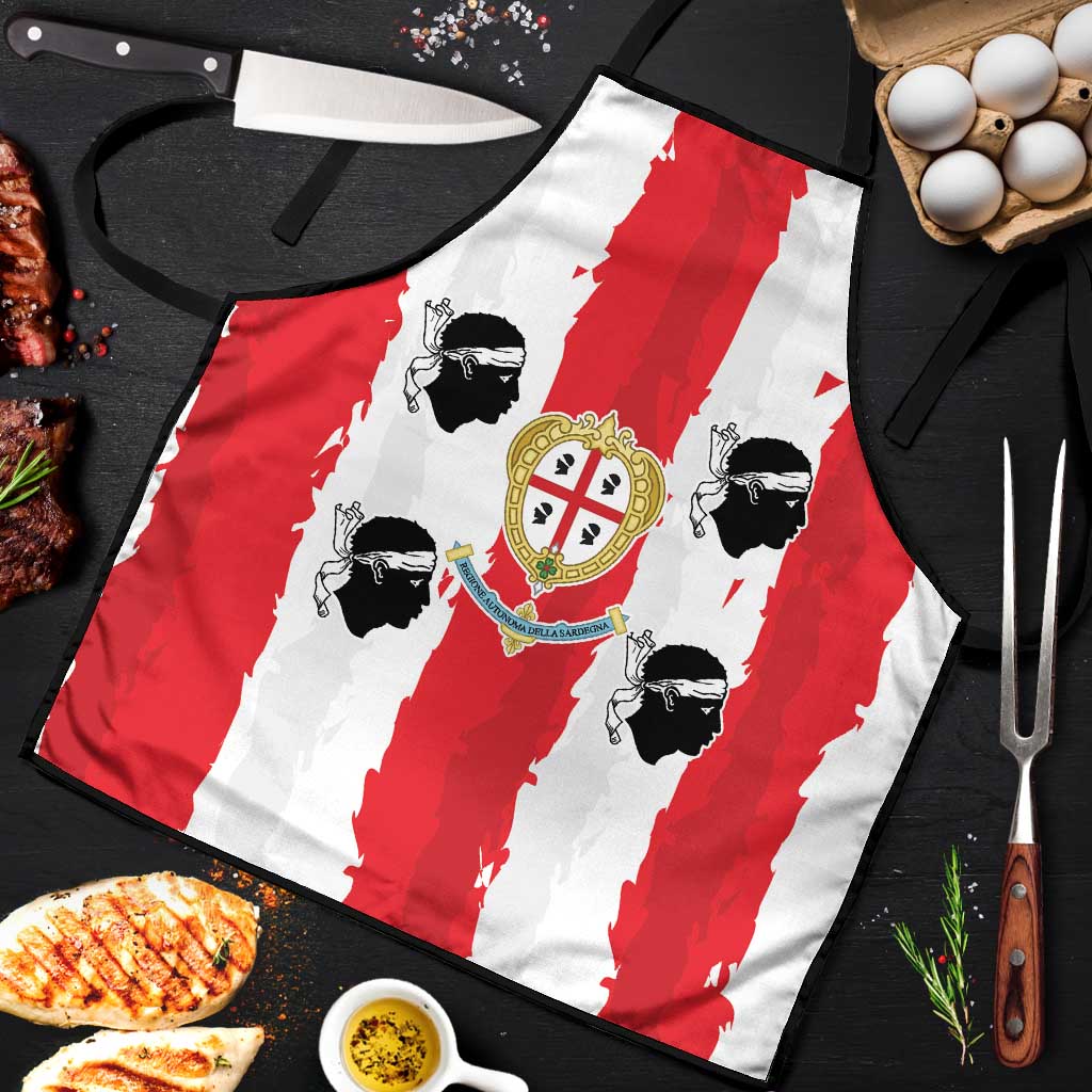 Italy Sardinia Apron Moor's Head With Coat Of Arms - Wonder Print Shop