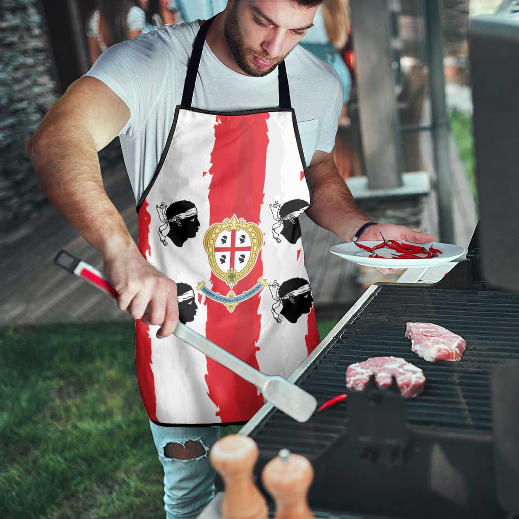 Italy Sardinia Apron Moor's Head With Coat Of Arms - Wonder Print Shop