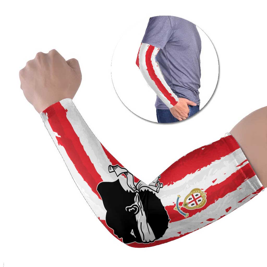 Italy Sardinia Arm Sleeves Moor's Head With Coat Of Arms - Wonder Print Shop