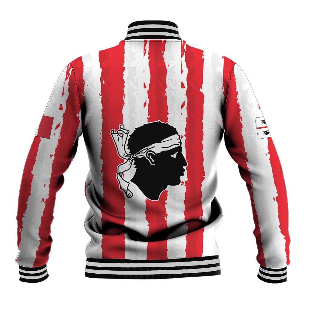 Italy Sardinia Baseball Jacket Moor's Head With Coat Of Arms LT19