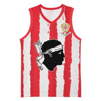 Italy Sardinia Basketball Jersey Moor's Head With Coat Of Arms - Wonder Print Shop