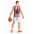 Italy Sardinia Basketball Jersey Moor's Head With Coat Of Arms - Wonder Print Shop