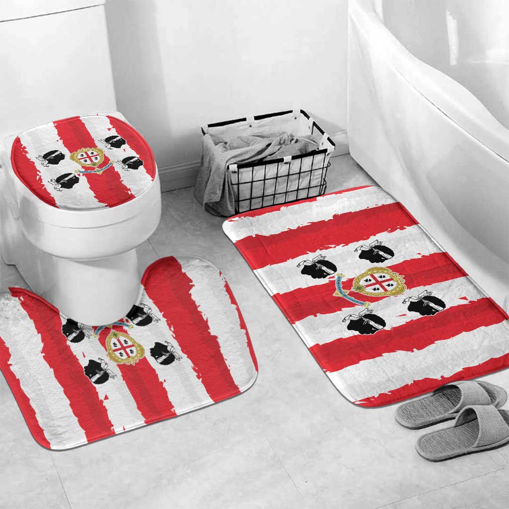 Italy Sardinia Bathroom Set Moor's Head With Coat Of Arms - Wonder Print Shop