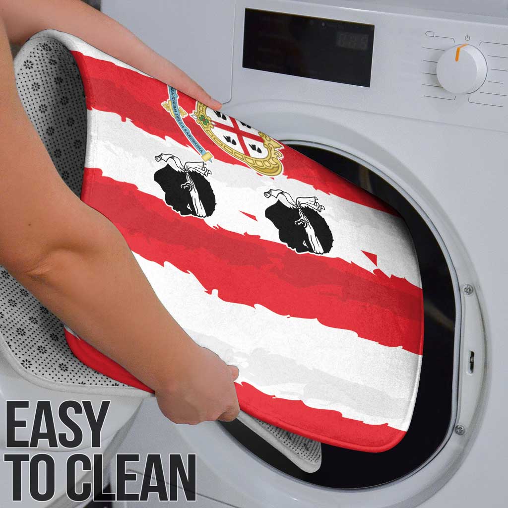 Italy Sardinia Bathroom Set Moor's Head With Coat Of Arms - Wonder Print Shop