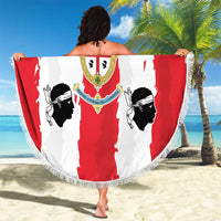 Italy Sardinia Beach Blanket Moor's Head With Coat Of Arms - Wonder Print Shop