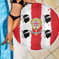 Italy Sardinia Beach Blanket Moor's Head With Coat Of Arms - Wonder Print Shop