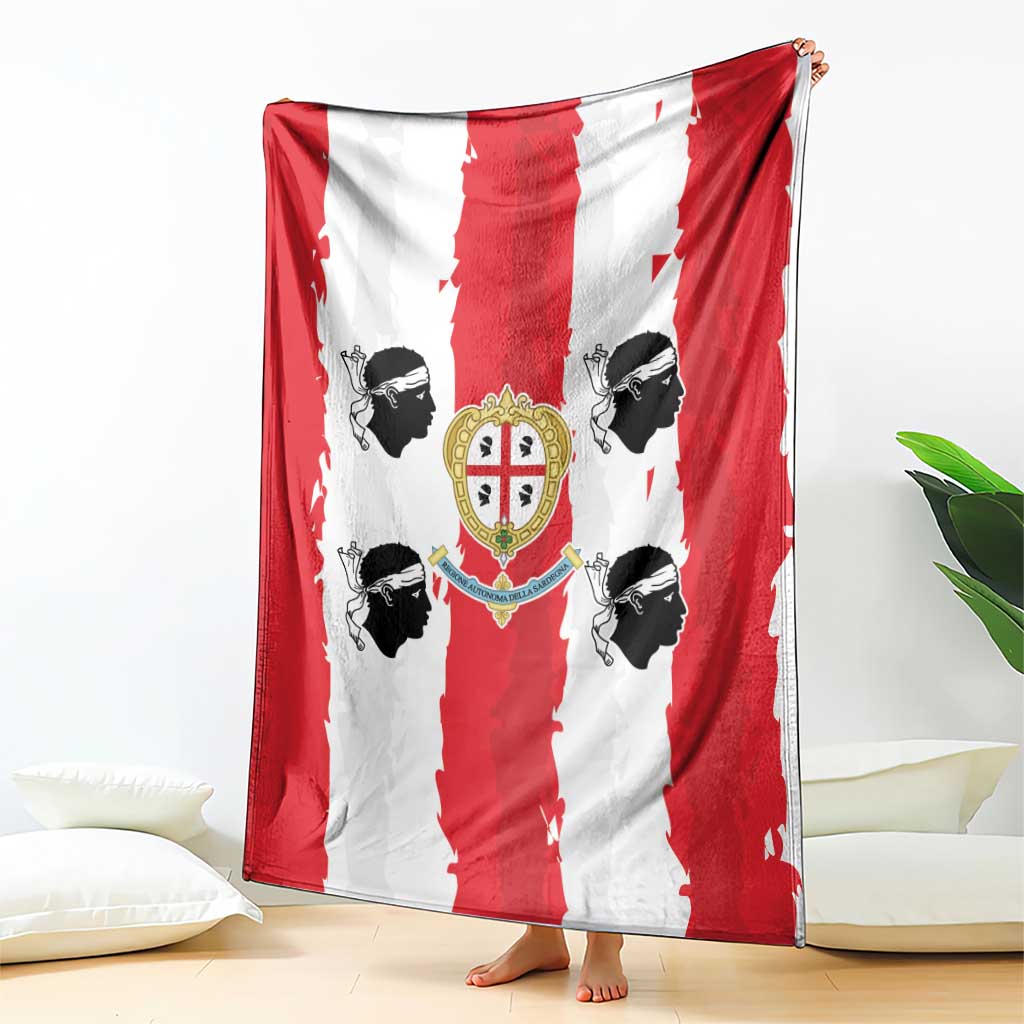 Italy Sardinia Blanket Moor's Head With Coat Of Arms - Wonder Print Shop