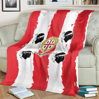 Italy Sardinia Blanket Moor's Head With Coat Of Arms - Wonder Print Shop