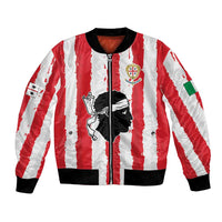 Italy Sardinia Bomber Jacket Moor's Head With Coat Of Arms LT19