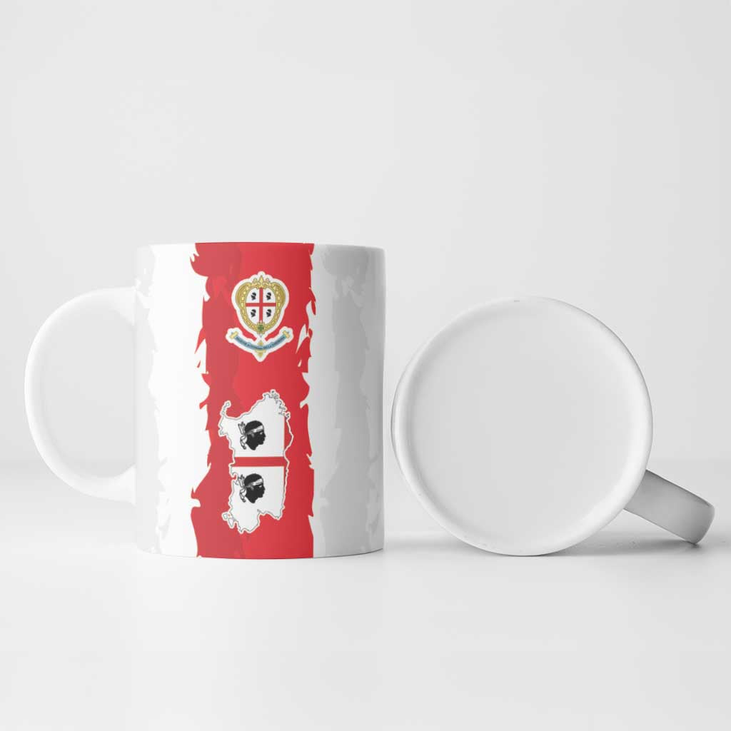 Italy Sardinia Ceramic Mug Moor's Head With Coat Of Arms - Wonder Print Shop