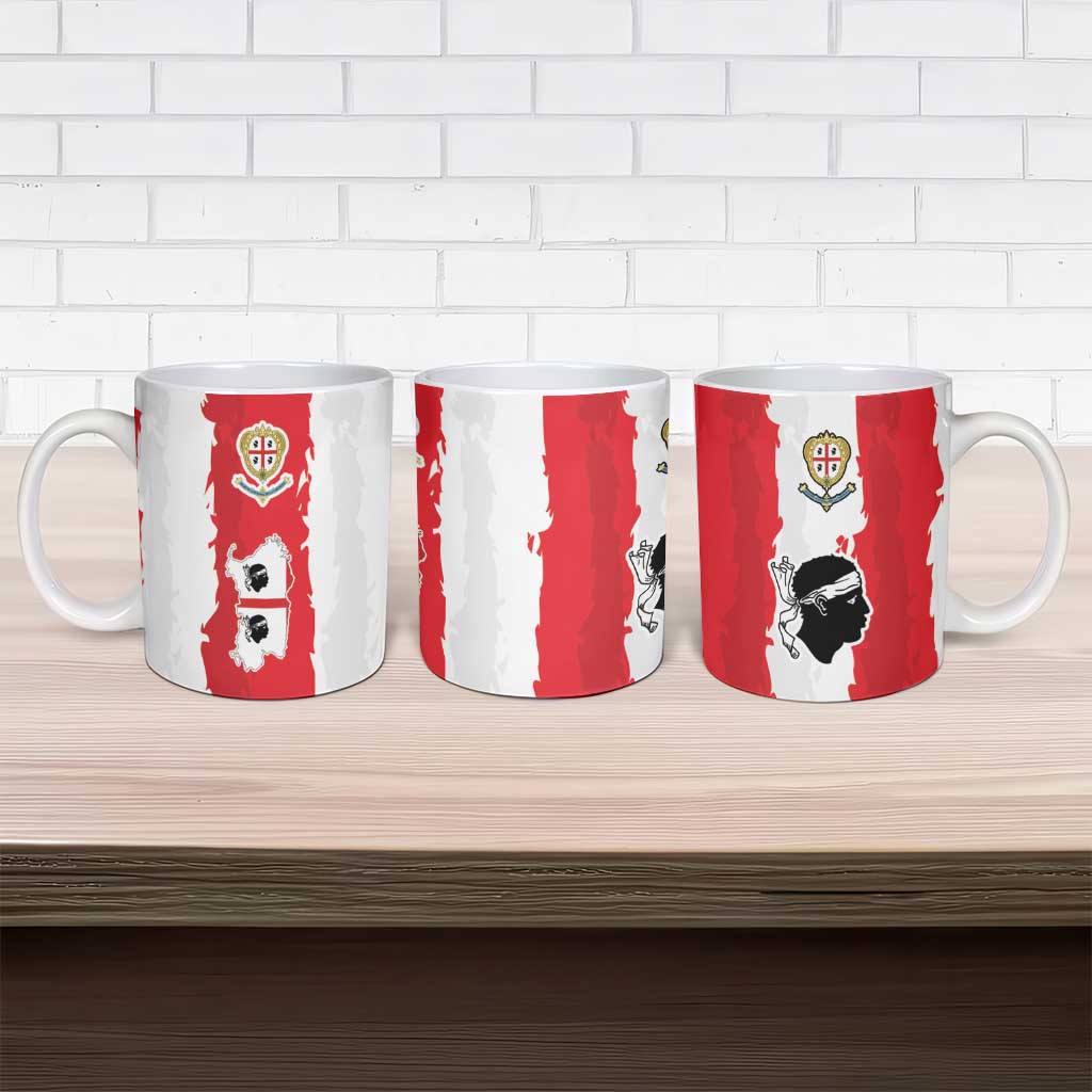 Italy Sardinia Ceramic Mug Moor's Head With Coat Of Arms - Wonder Print Shop