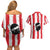 Italy Sardinia Couples Matching Off Shoulder Short Dress and Hawaiian Shirt Moor's Head With Coat Of Arms LT19