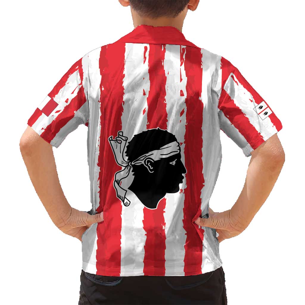 Italy Sardinia Family Matching Off Shoulder Short Dress and Hawaiian Shirt Moor's Head With Coat Of Arms LT19