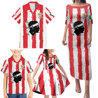 Italy Sardinia Family Matching Puletasi and Hawaiian Shirt Moor's Head With Coat Of Arms LT19