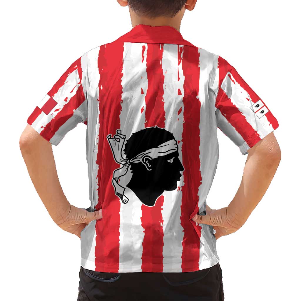 Italy Sardinia Family Matching Short Sleeve Bodycon Dress and Hawaiian Shirt Moor's Head With Coat Of Arms LT19