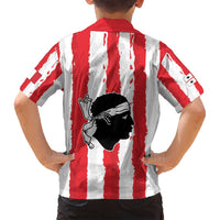 Italy Sardinia Family Matching Summer Maxi Dress and Hawaiian Shirt Moor's Head With Coat Of Arms LT19