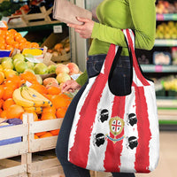 Italy Sardinia Grocery Bag Moor's Head With Coat Of Arms - Wonder Print Shop