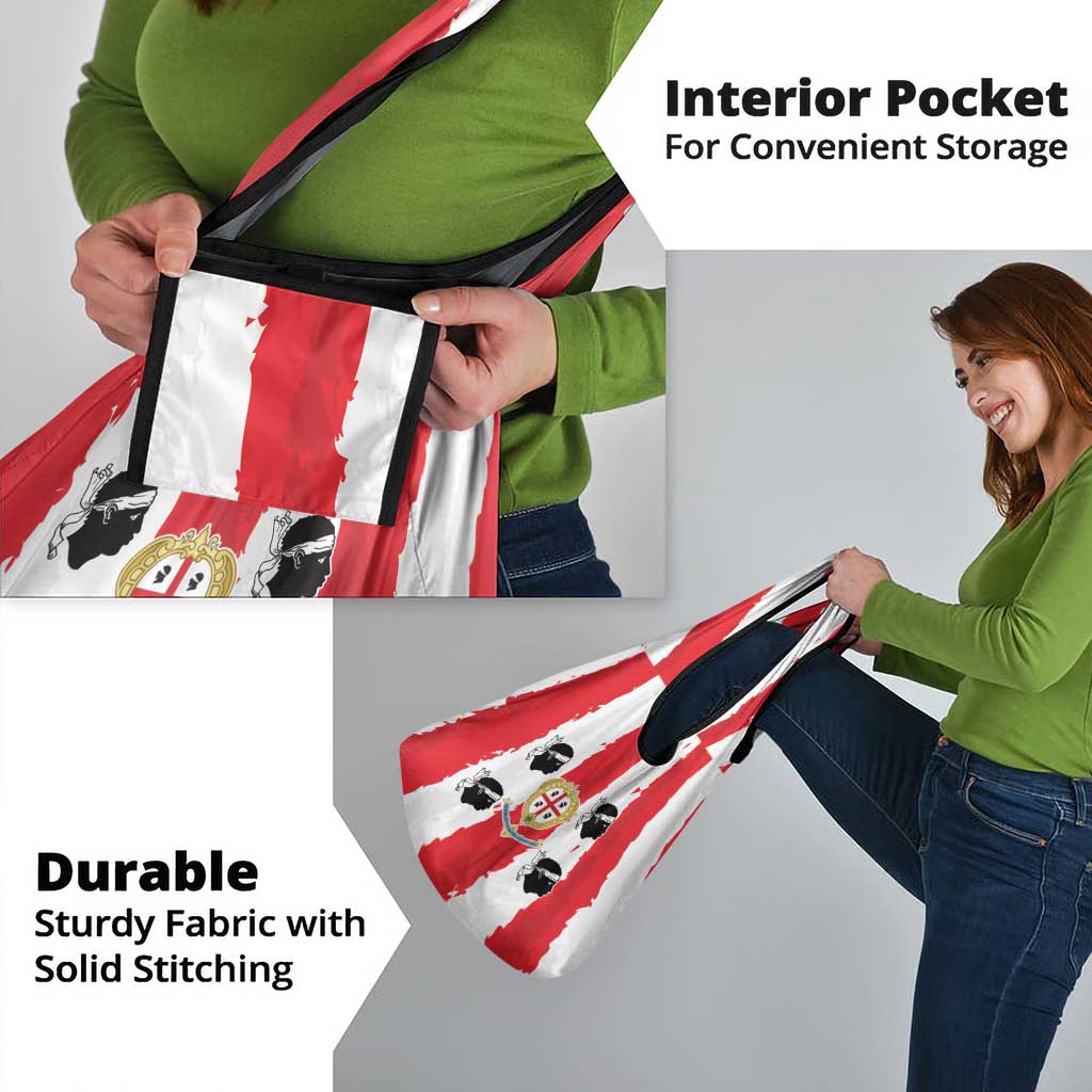 Italy Sardinia Grocery Bag Moor's Head With Coat Of Arms - Wonder Print Shop