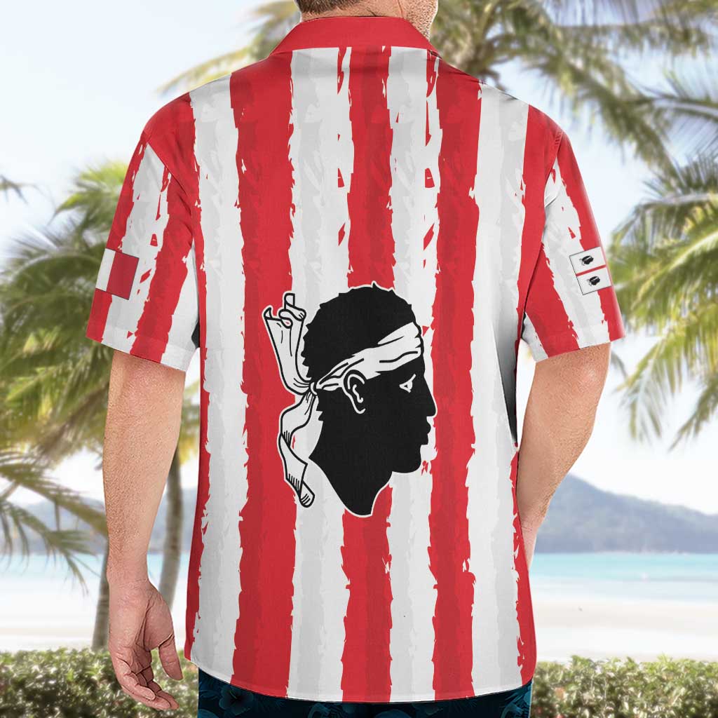 Italy Sardinia Hawaiian Shirt Moor's Head With Coat Of Arms LT19