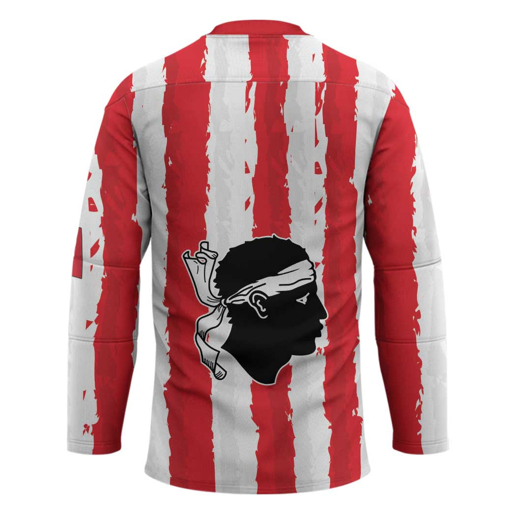Italy Sardinia Hockey Jersey Moor's Head With Coat Of Arms - Wonder Print Shop