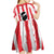 Italy Sardinia Kid Short Sleeve Dress Moor's Head With Coat Of Arms LT19