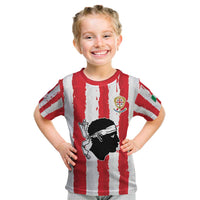 Italy Sardinia Kid T Shirt Moor's Head With Coat Of Arms LT19