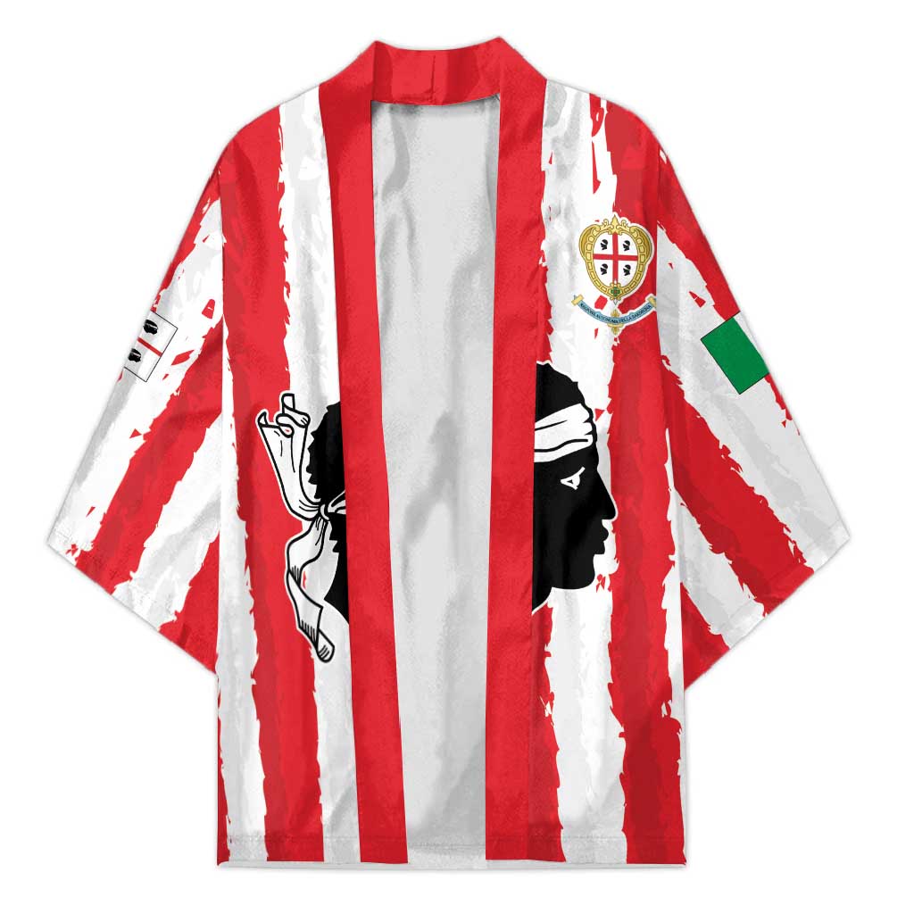 Italy Sardinia Kimono Moor's Head With Coat Of Arms - Wonder Print Shop