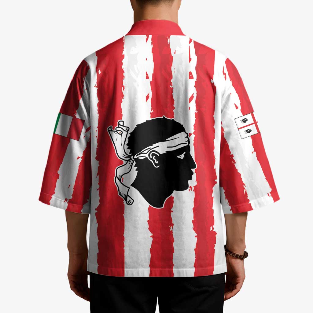 Italy Sardinia Kimono Moor's Head With Coat Of Arms - Wonder Print Shop