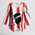 Italy Sardinia Kimono Sleeve Blouse Moor's Head With Coat Of Arms - Wonder Print Shop