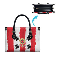 Italy Sardinia Leather Bag Moor's Head With Coat Of Arms - Wonder Print Shop
