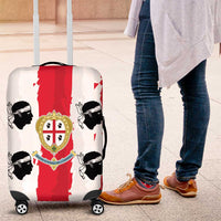 Italy Sardinia Luggage Cover Moor's Head With Coat Of Arms - Wonder Print Shop