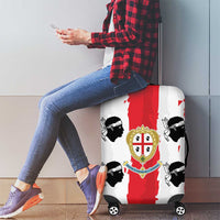 Italy Sardinia Luggage Cover Moor's Head With Coat Of Arms - Wonder Print Shop