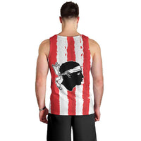 Italy Sardinia Men Tank Top Moor's Head With Coat Of Arms LT19