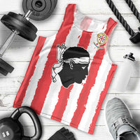 Italy Sardinia Men Tank Top Moor's Head With Coat Of Arms LT19