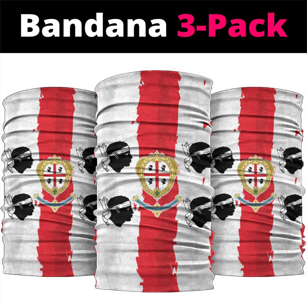 Italy Sardinia Neck Gaiter Moor's Head With Coat Of Arms - Wonder Print Shop